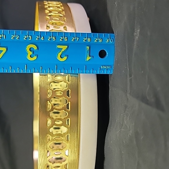 FRONTGATE Sienna Marble Brushed Gold Mirrored Dresser Tray - Picture 4 of 7